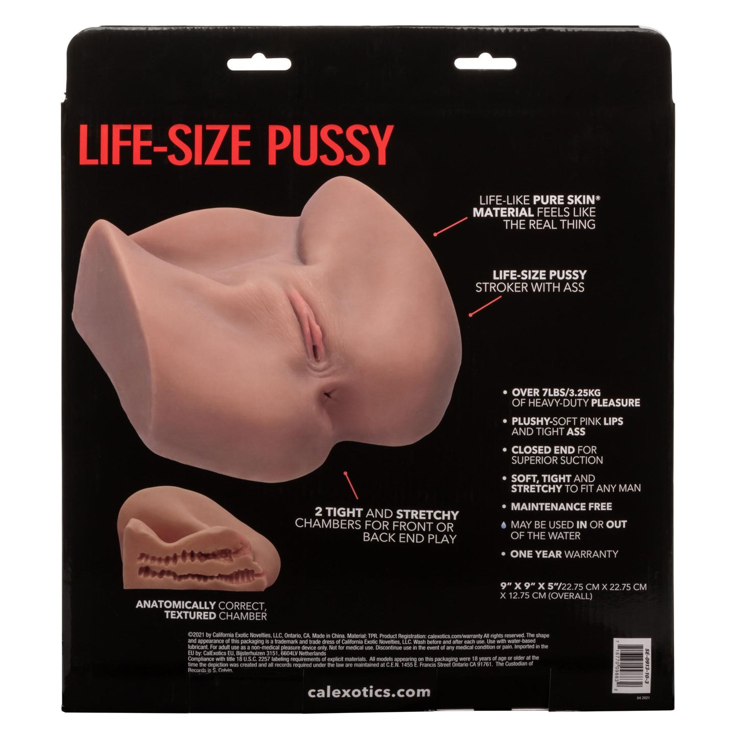 Stroke It Life-Size Pussy - Brown - Not Very Vanilla