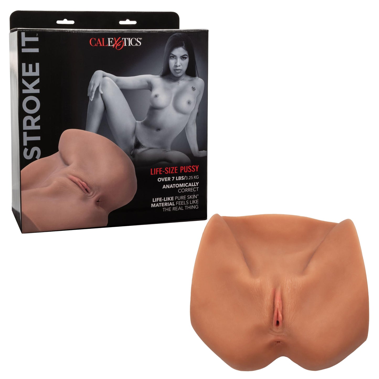 Stroke It Life-Size Pussy - Brown - Not Very Vanilla