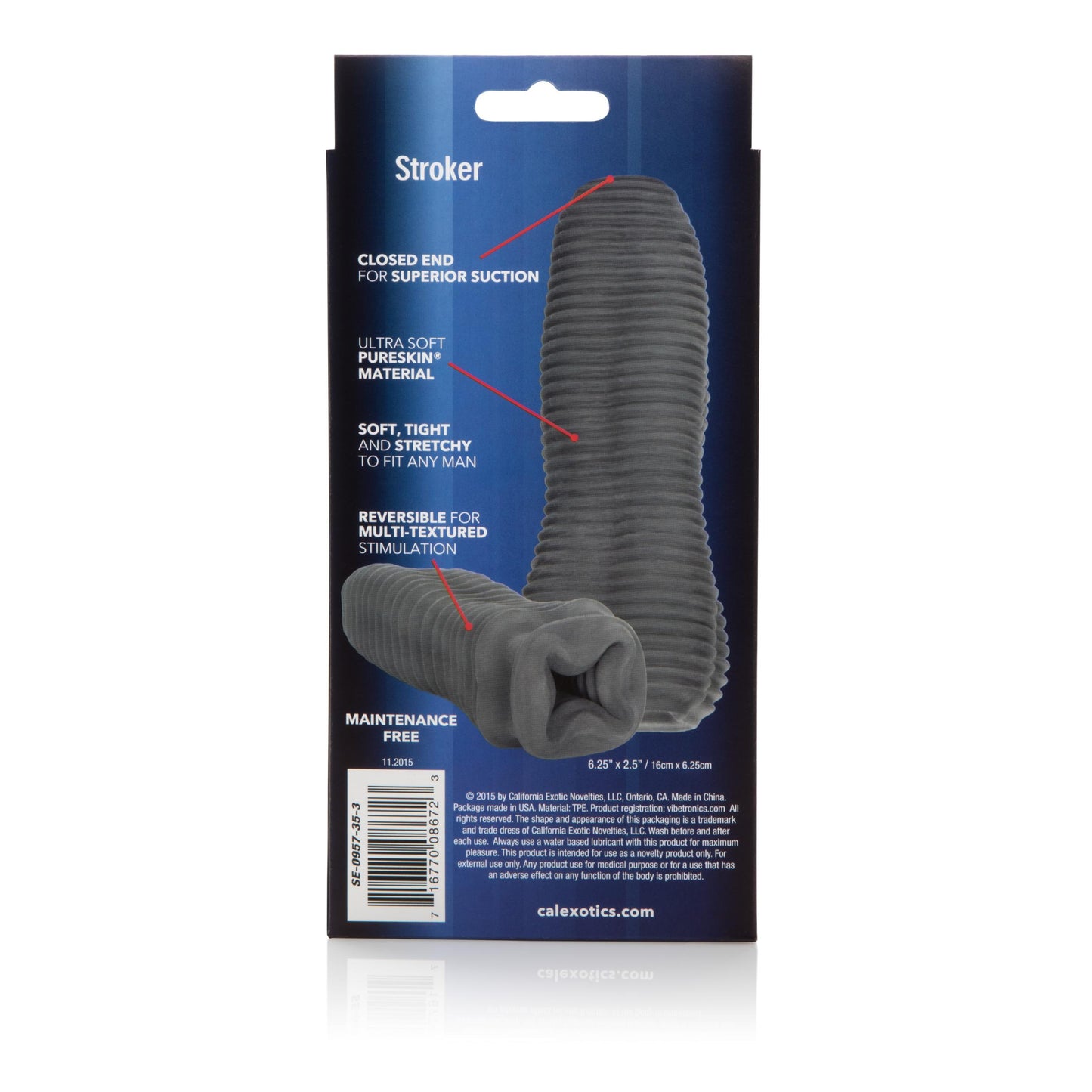 Apollo Reversible Closed End Stroker - Gray - Not Very Vanilla