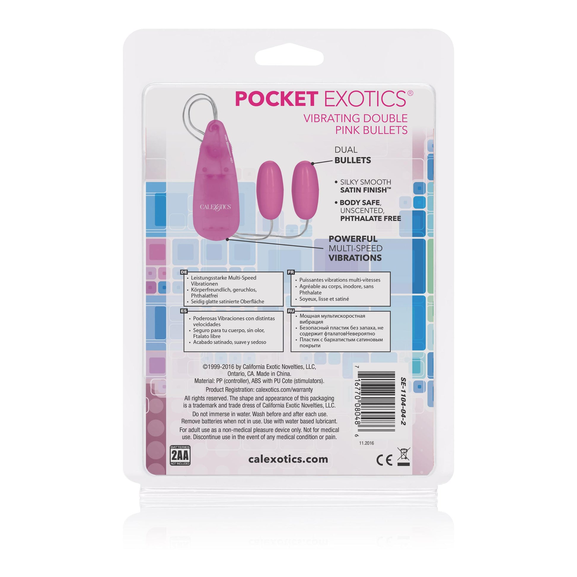 Pocket Exotics Vibrating Double Pink Passion Bullets - Pink - Not Very Vanilla