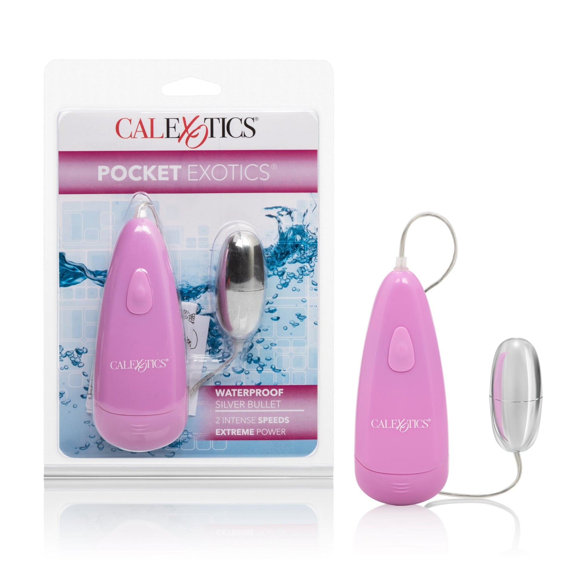 Pocket Exotics Waterproof Silver Bullet - Pink - Not Very Vanilla