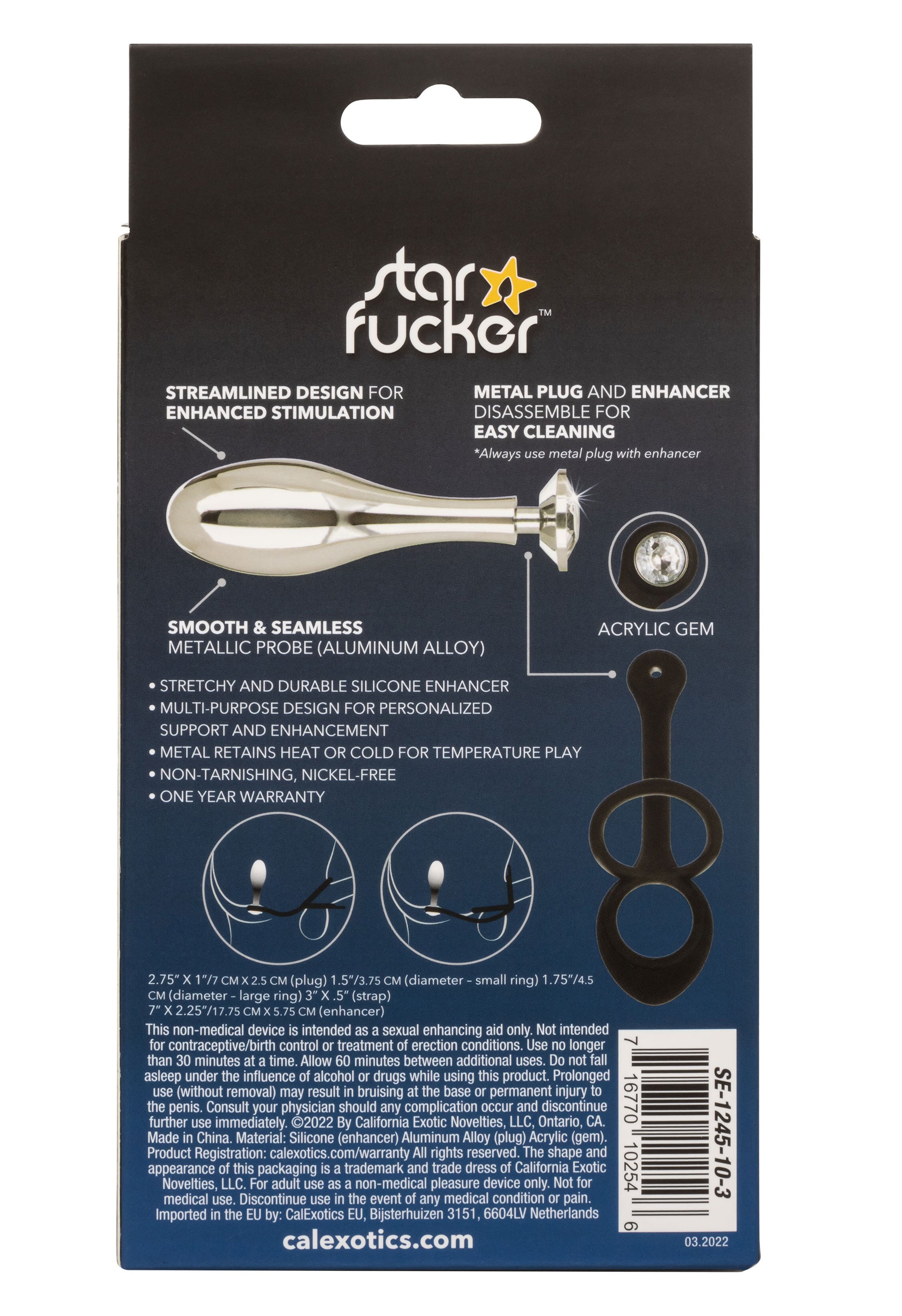 Star Fucker Teardrop Plug - Not Very Vanilla