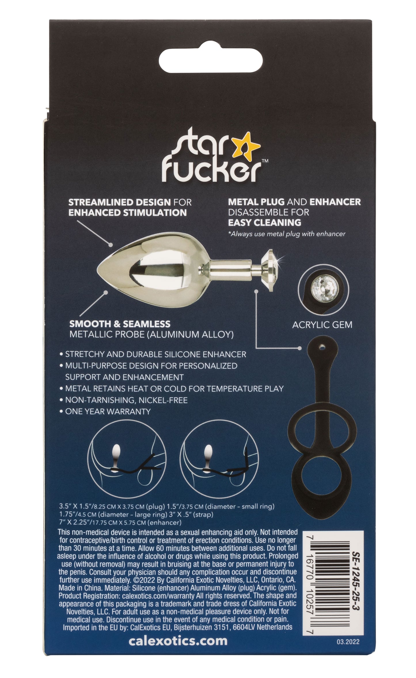 Star Fucker XL Teardrop Plug - Not Very Vanilla