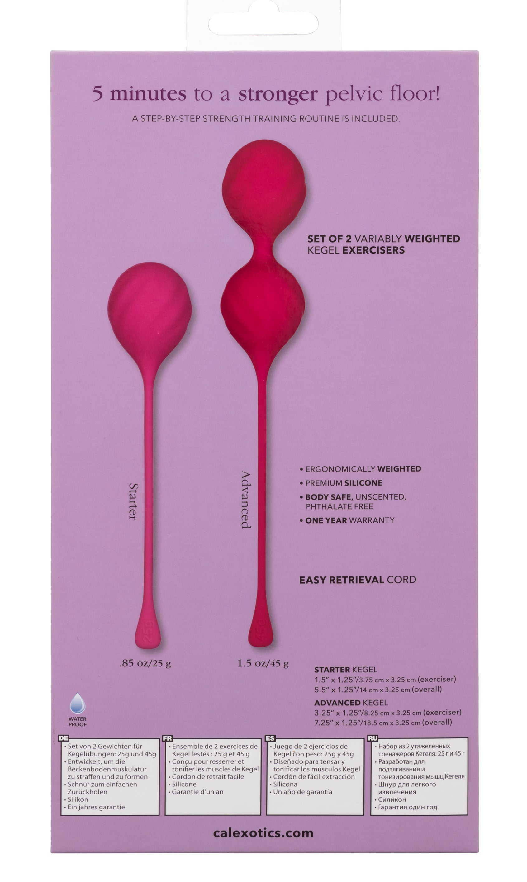 Kegel Training 2-Piece Set - Pink - Not Very Vanilla