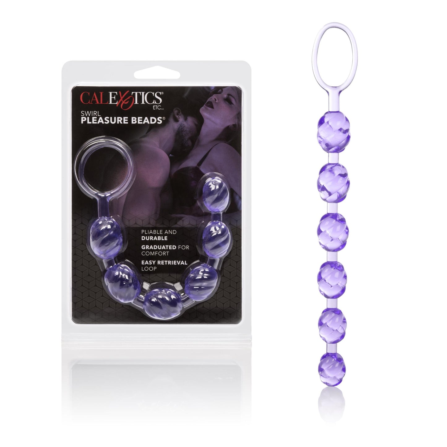 Swirl Pleasure Beads - Purple - Not Very Vanilla