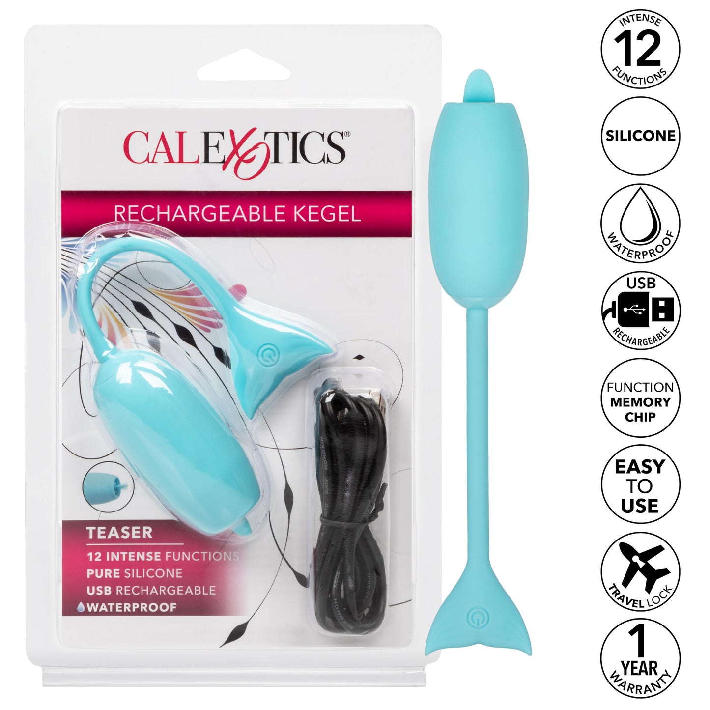 Rechargeable Kegel Teaser - Blue - Not Very Vanilla