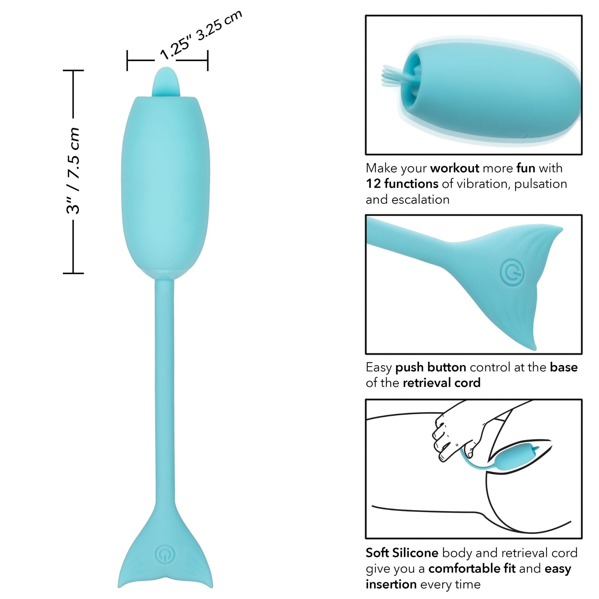 Rechargeable Kegel Teaser - Blue - Not Very Vanilla