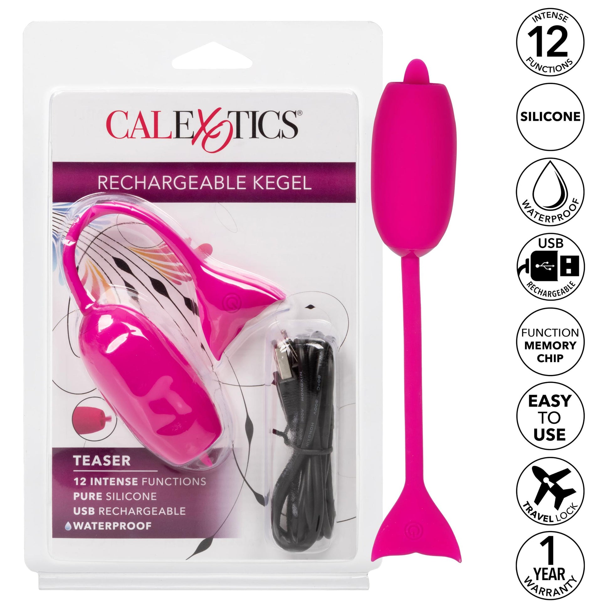 Rechargeable Kegel Teaser - Pink - Not Very Vanilla