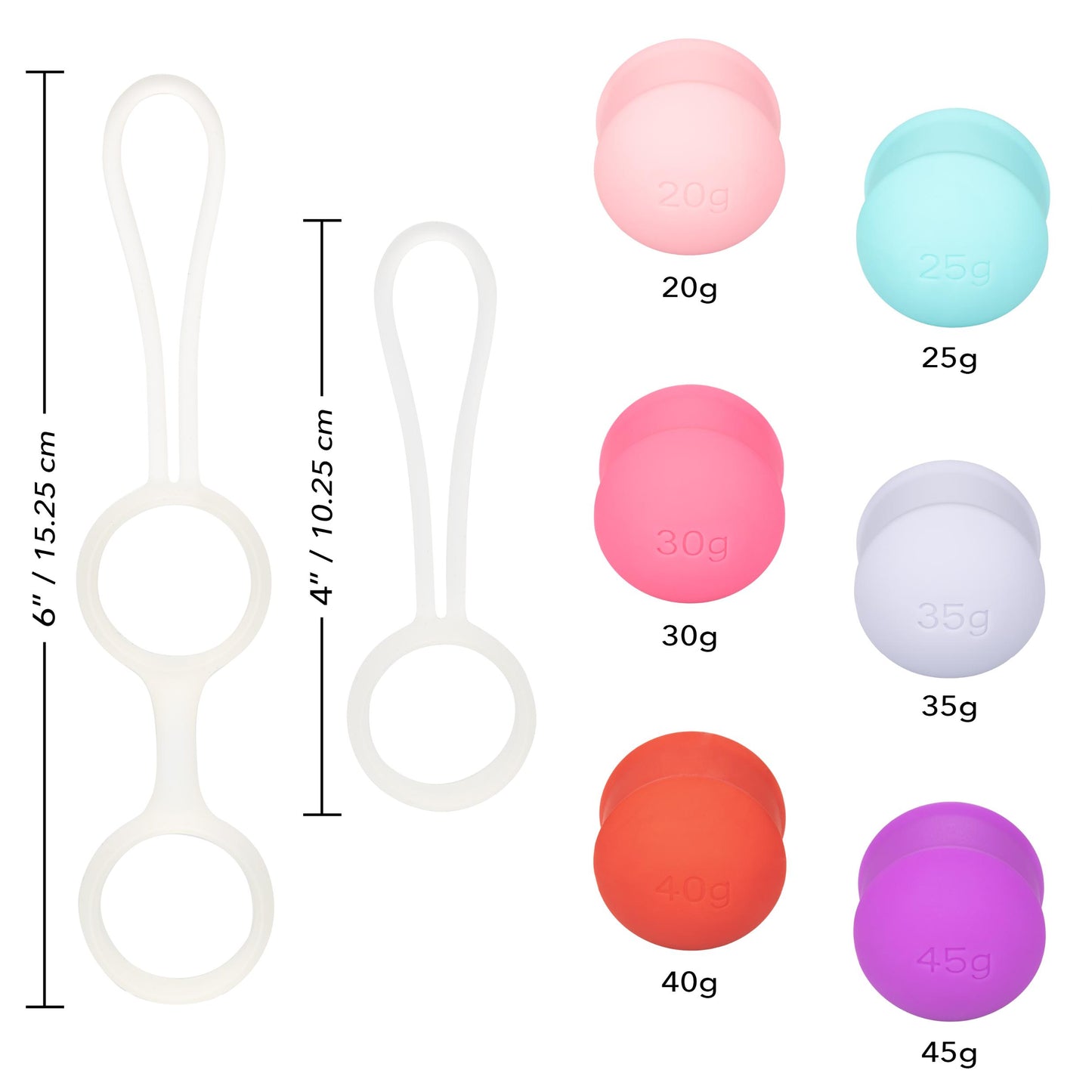 She-Ology Interchangeable Weighted Kegel Set - Not Very Vanilla