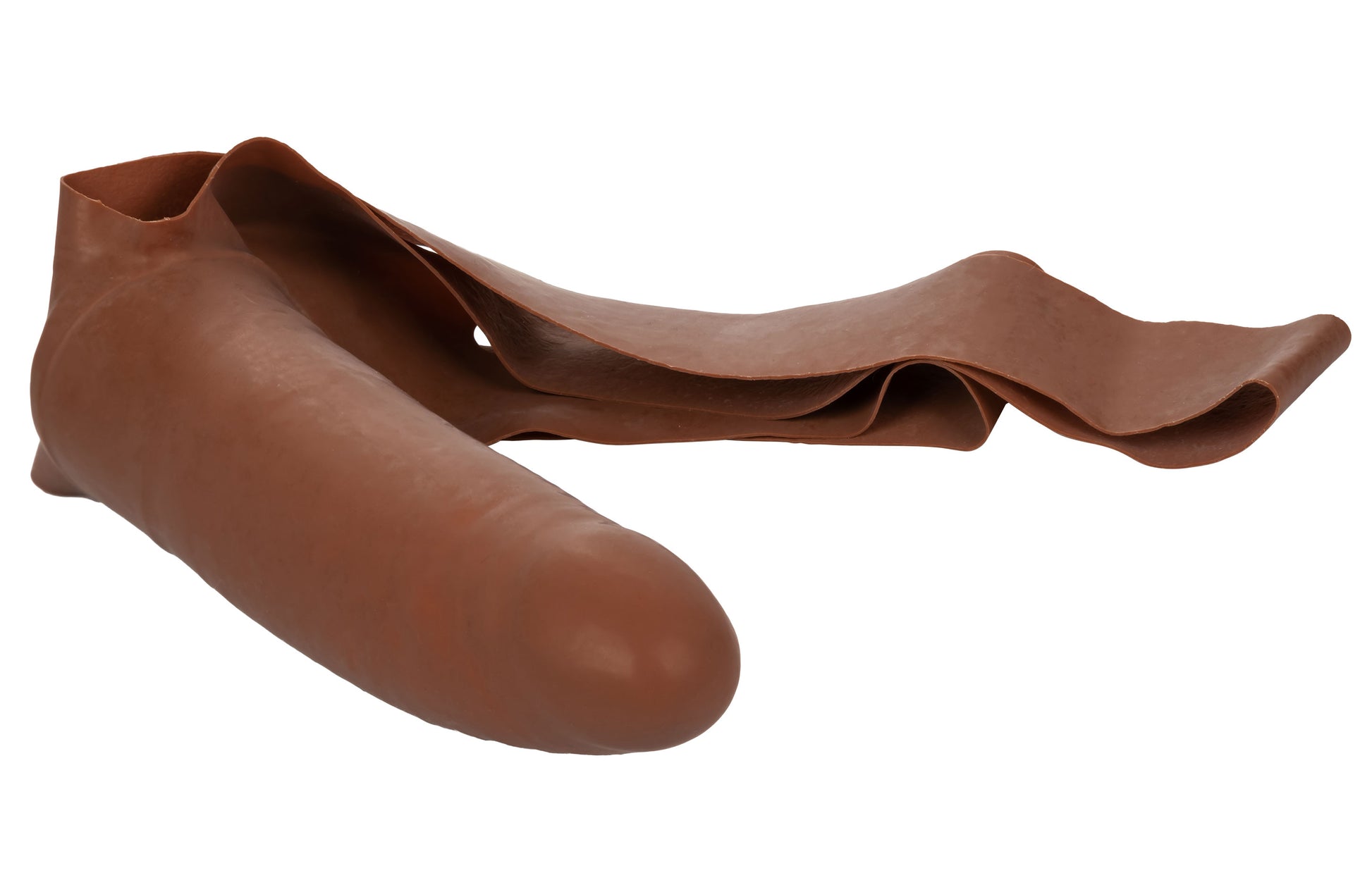 The Original Accommodator Latex Dong - Brown - Not Very Vanilla