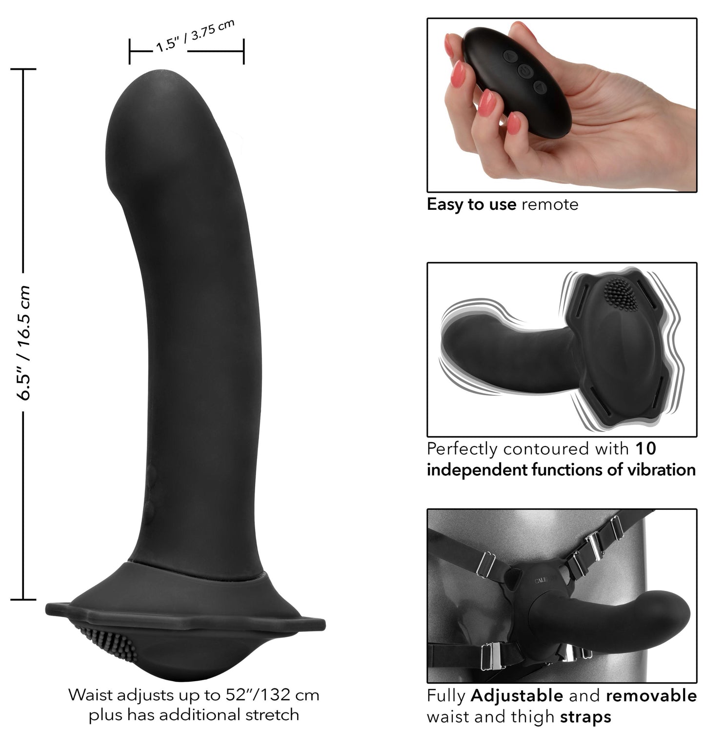 Her Royal Harness Me2 Remote Rumbler - Black - Not Very Vanilla