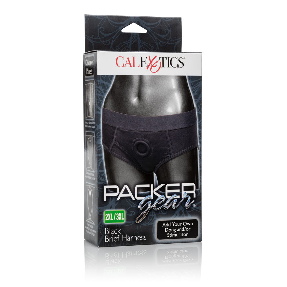 Packer Gear Black Brief Harness 2xl/3xl - Not Very Vanilla