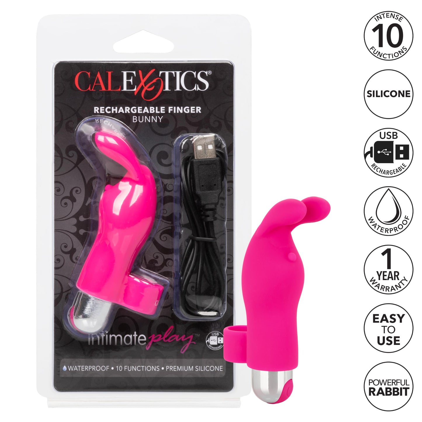 Intimate Play Rechargeable Finger Bunny - Not Very Vanilla