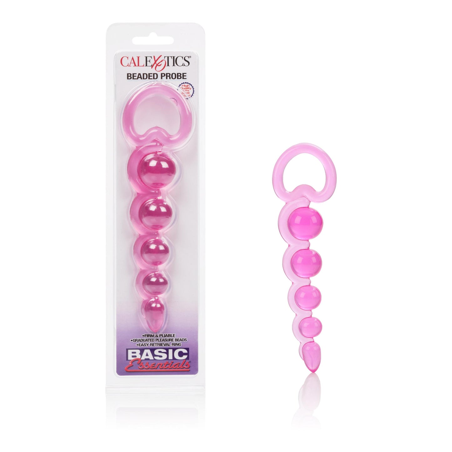 Basic Essentials Beaded Probe - Pink - Not Very Vanilla