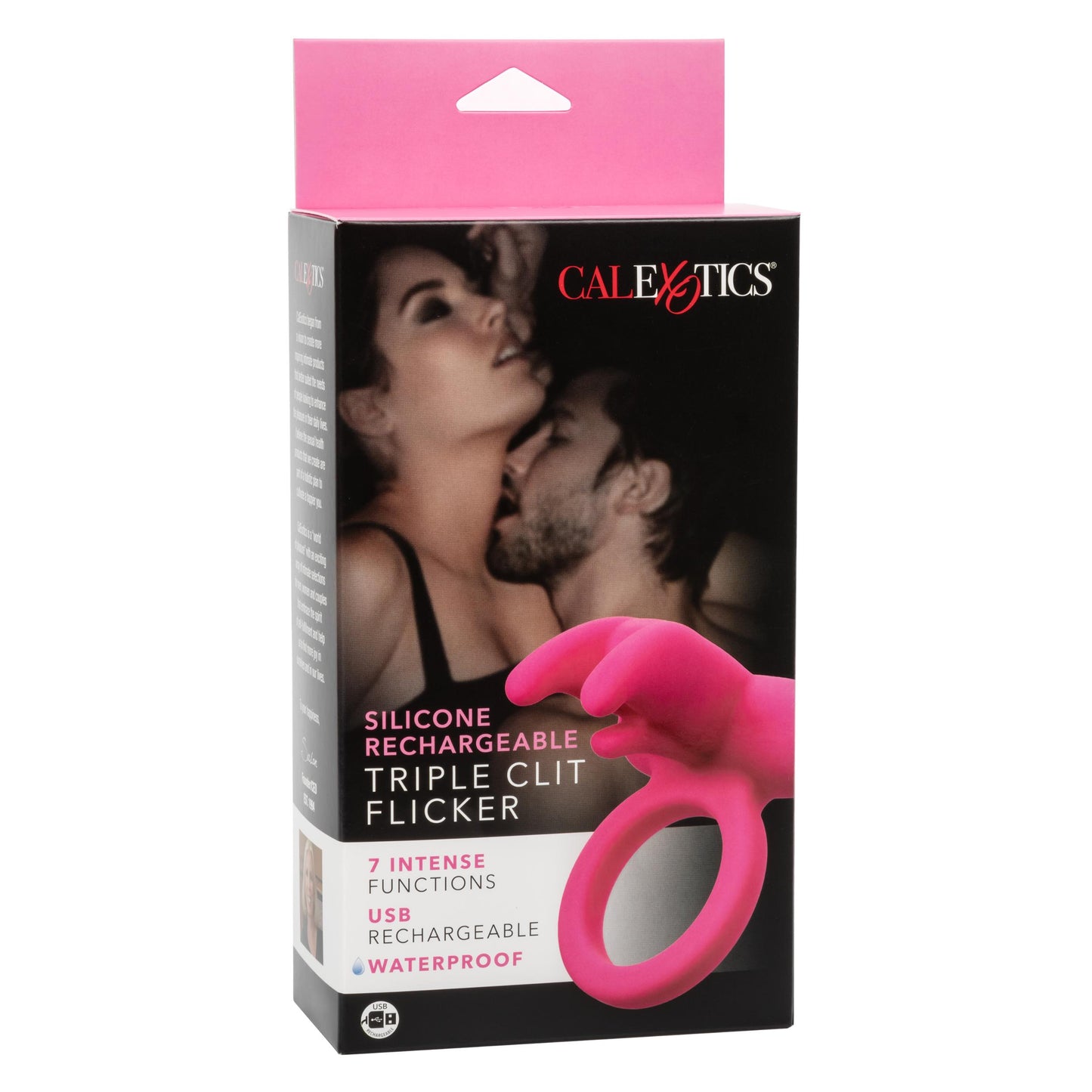 Silicone Rechargeable Triple Clit Flicker - Not Very Vanilla