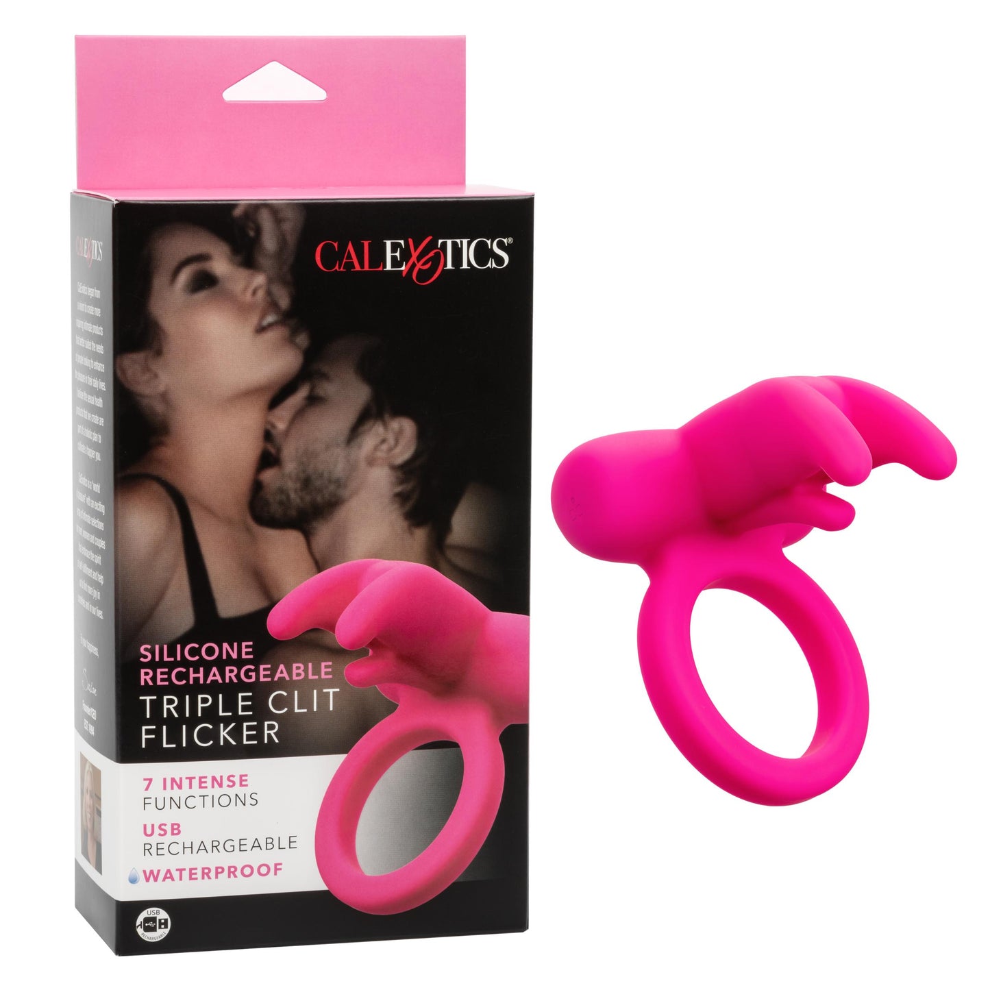 Silicone Rechargeable Triple Clit Flicker - Not Very Vanilla