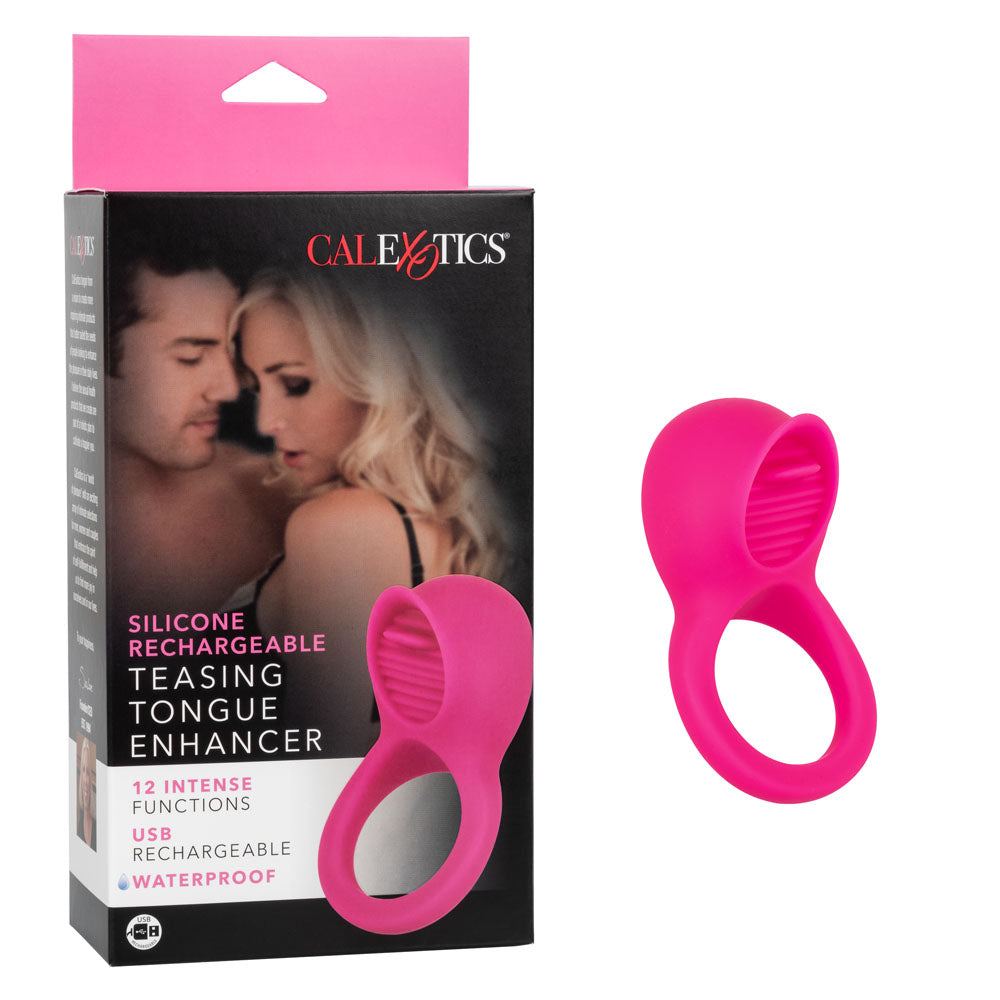 Silicone Rechargeable Teasing Tongue Enhancer - Not Very Vanilla