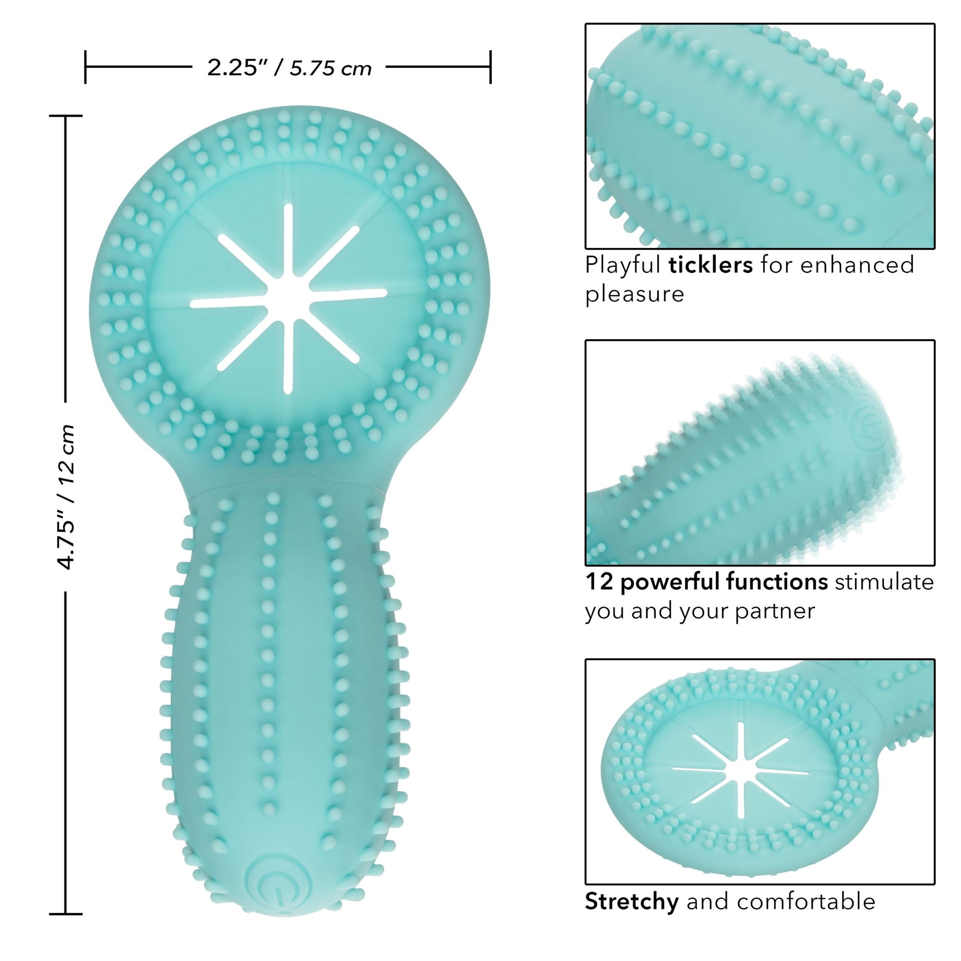 Silicone Rechargeable Elite 12x Enhancer - Teal - Not Very Vanilla