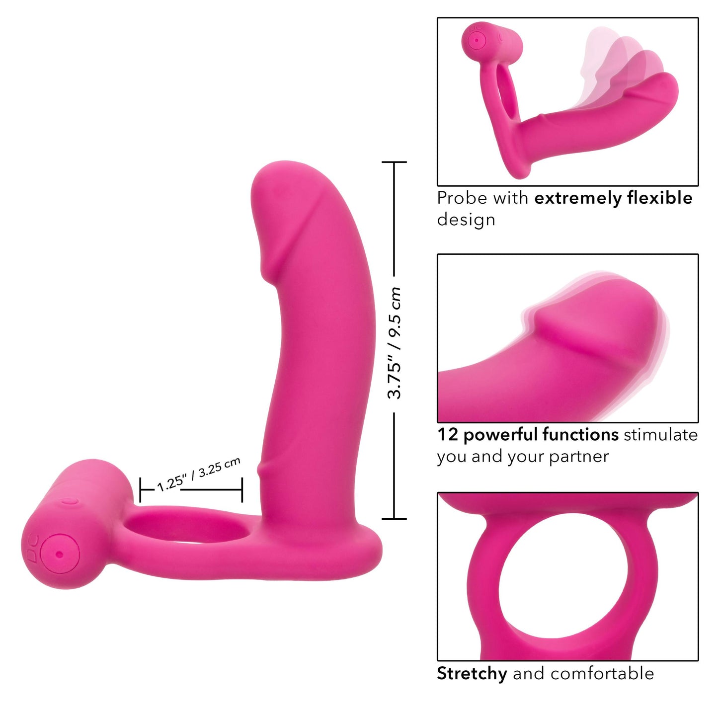 Silicone Rechargeable Double Diver - Pink - Not Very Vanilla