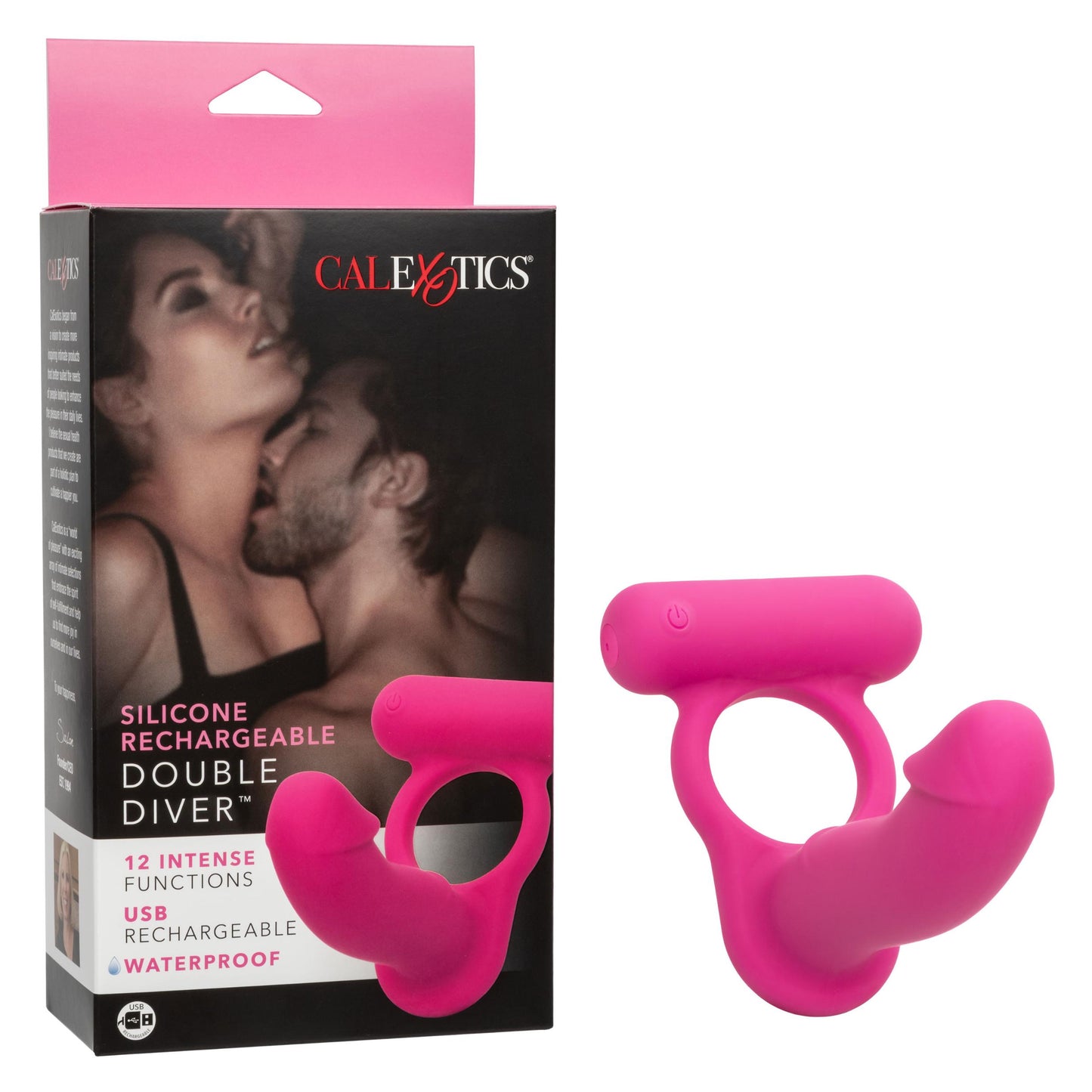 Silicone Rechargeable Double Diver - Pink - Not Very Vanilla