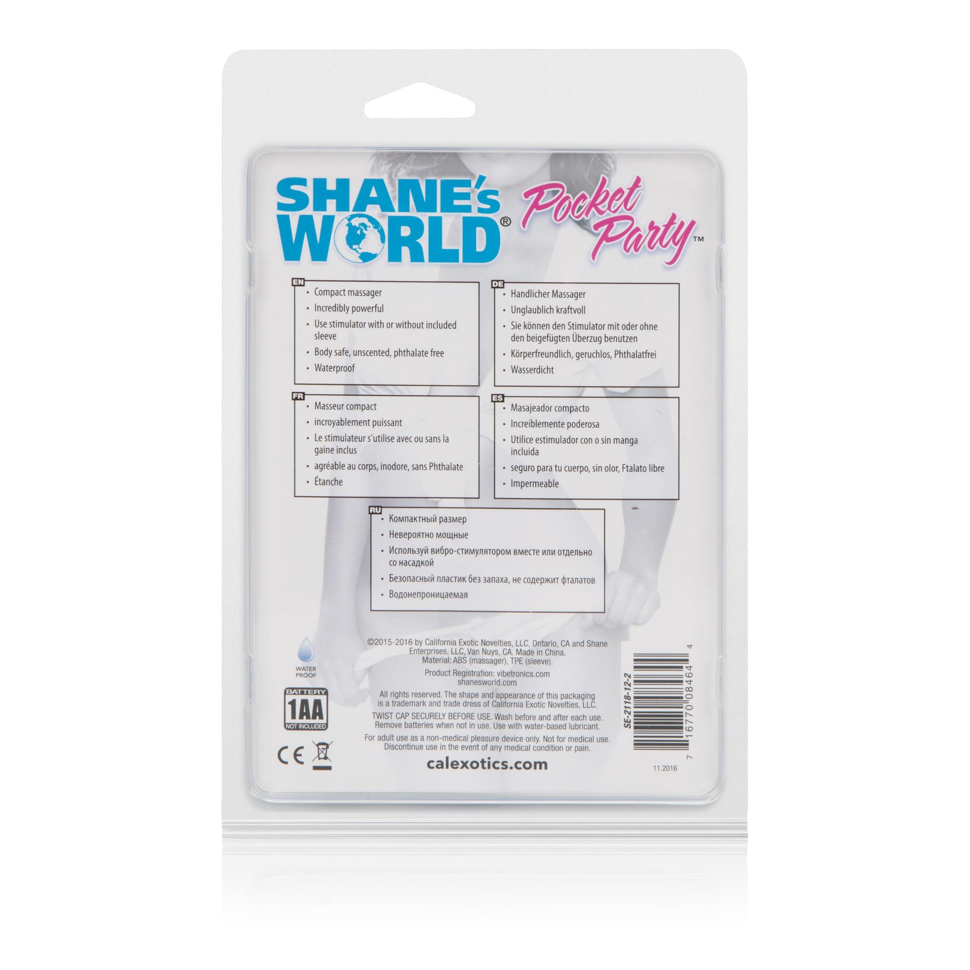 Shanes World Pocket Party - Blue - Not Very Vanilla