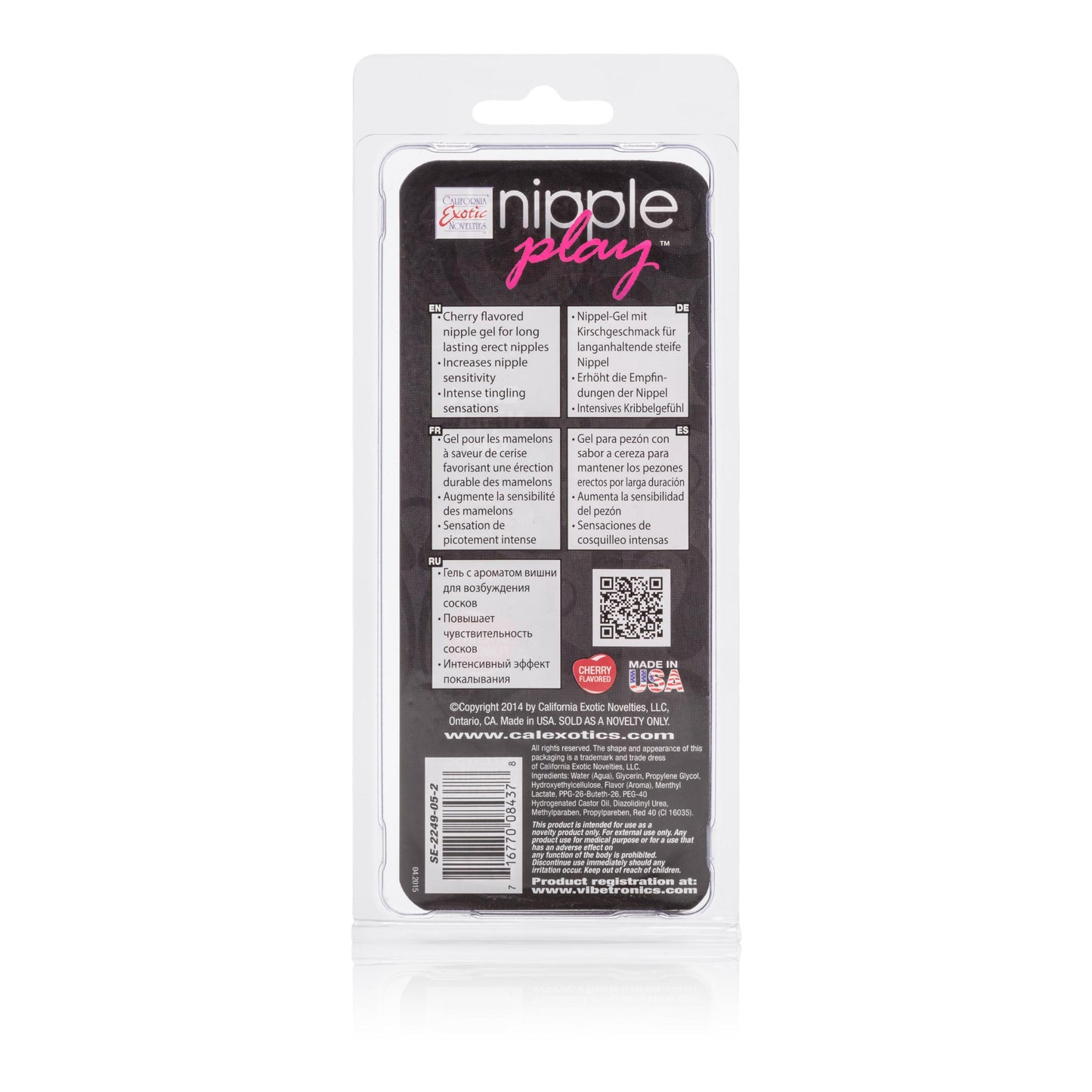 Nipple Play Erect Nipple Gel - Cherry - Not Very Vanilla