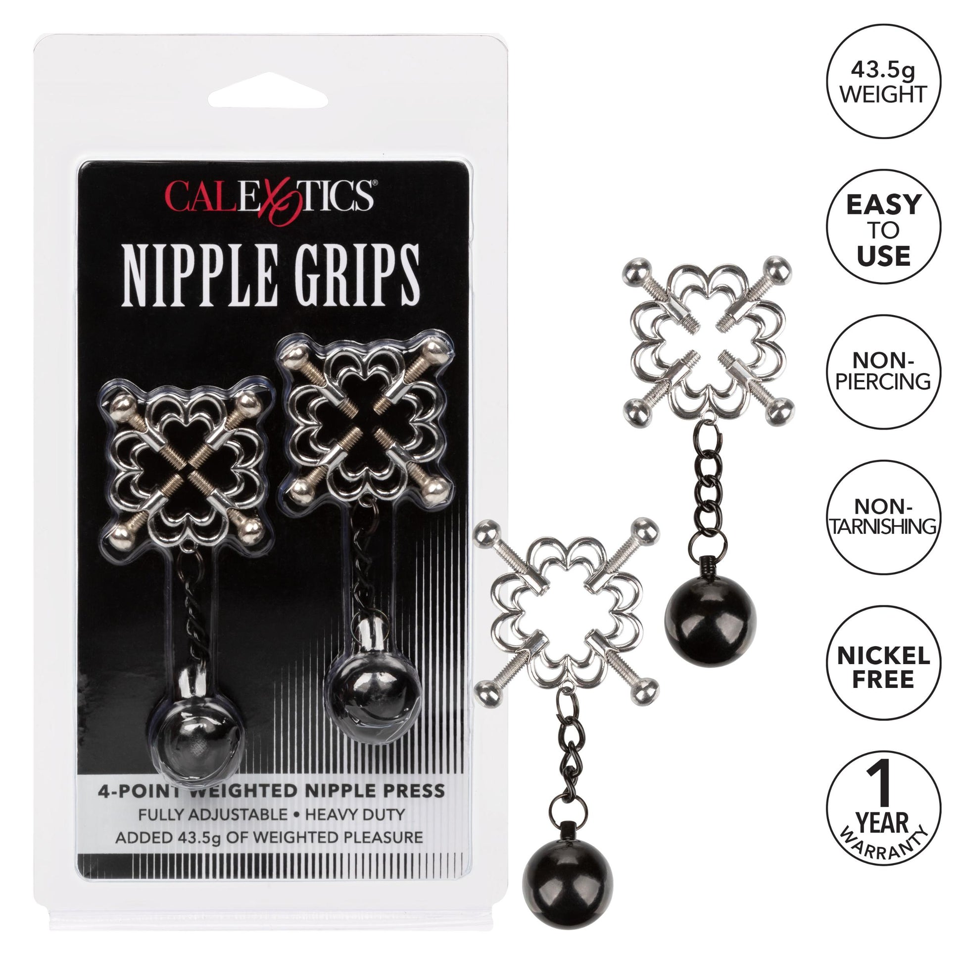 Nipple Grips 4-Point Weighted Nipple Press - Not Very Vanilla