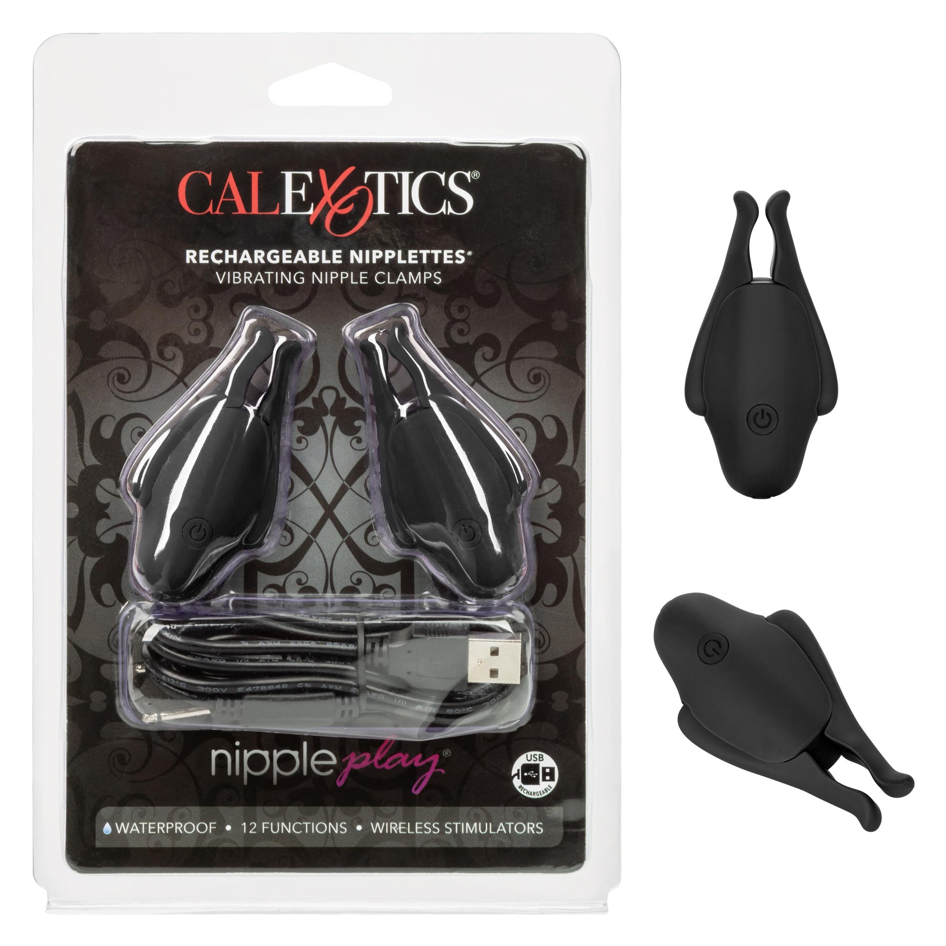 Nipple Play Rechargeable Nipplettes - Black - Not Very Vanilla