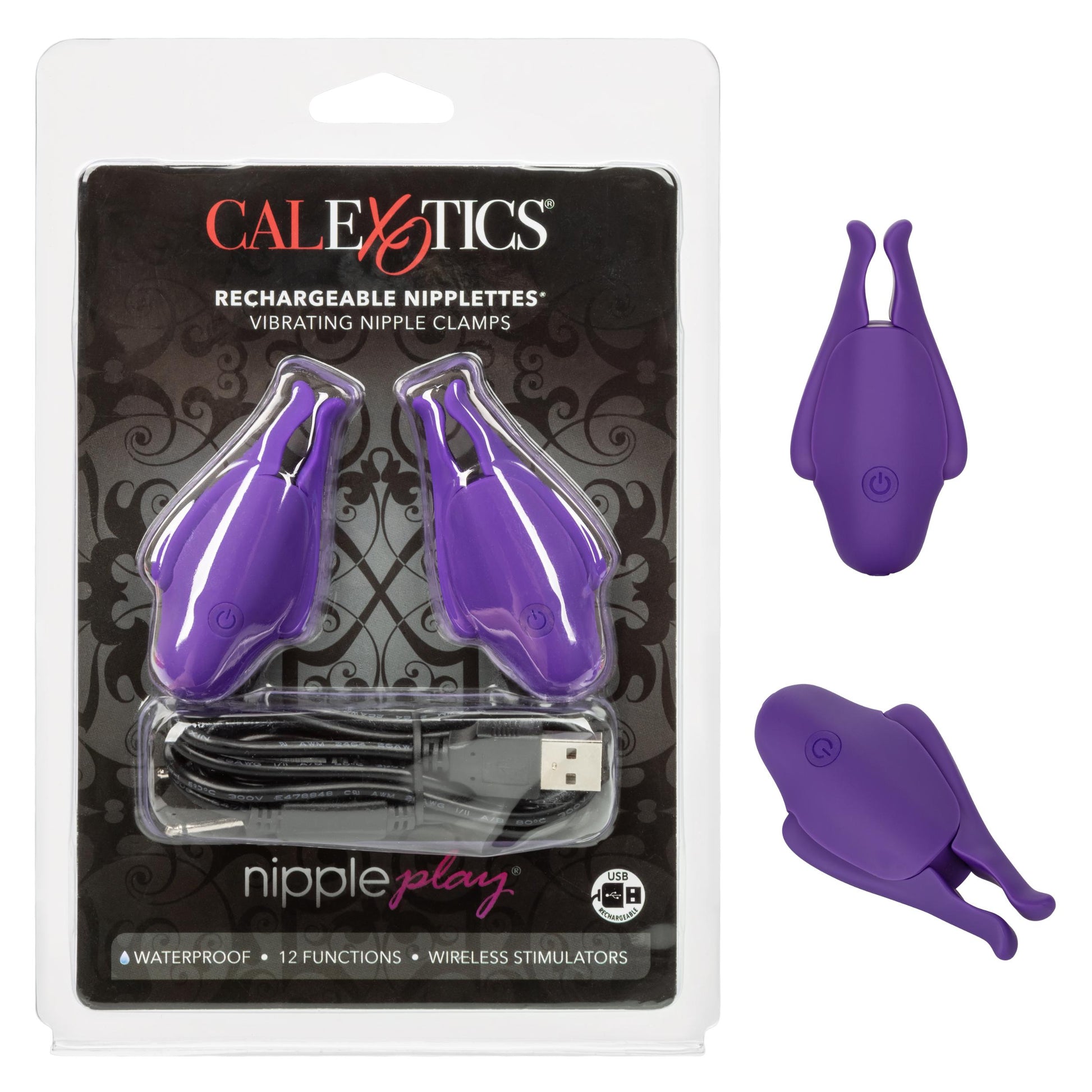 Nipple Play Rechargeable Nipplettes - Purple - Not Very Vanilla