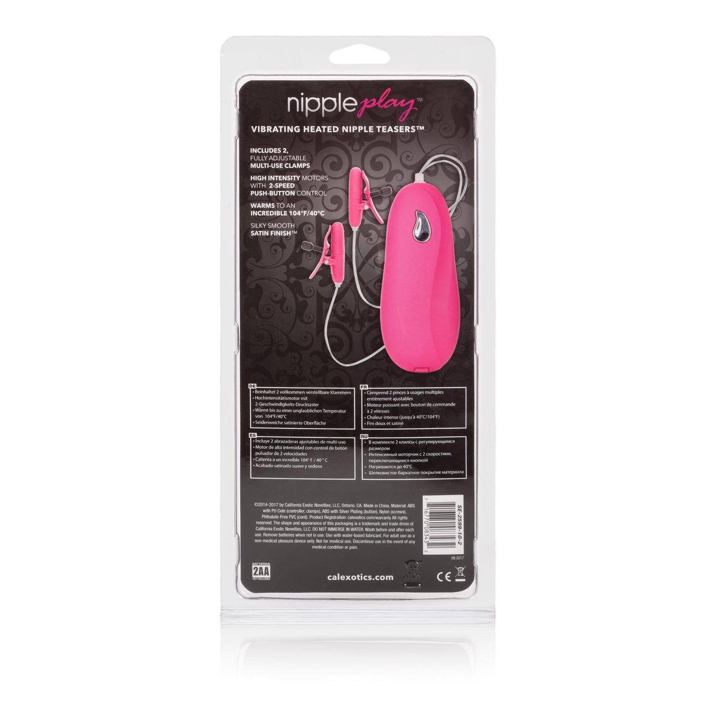 Vibrating Heated Nipple Teasers - Pink - Not Very Vanilla