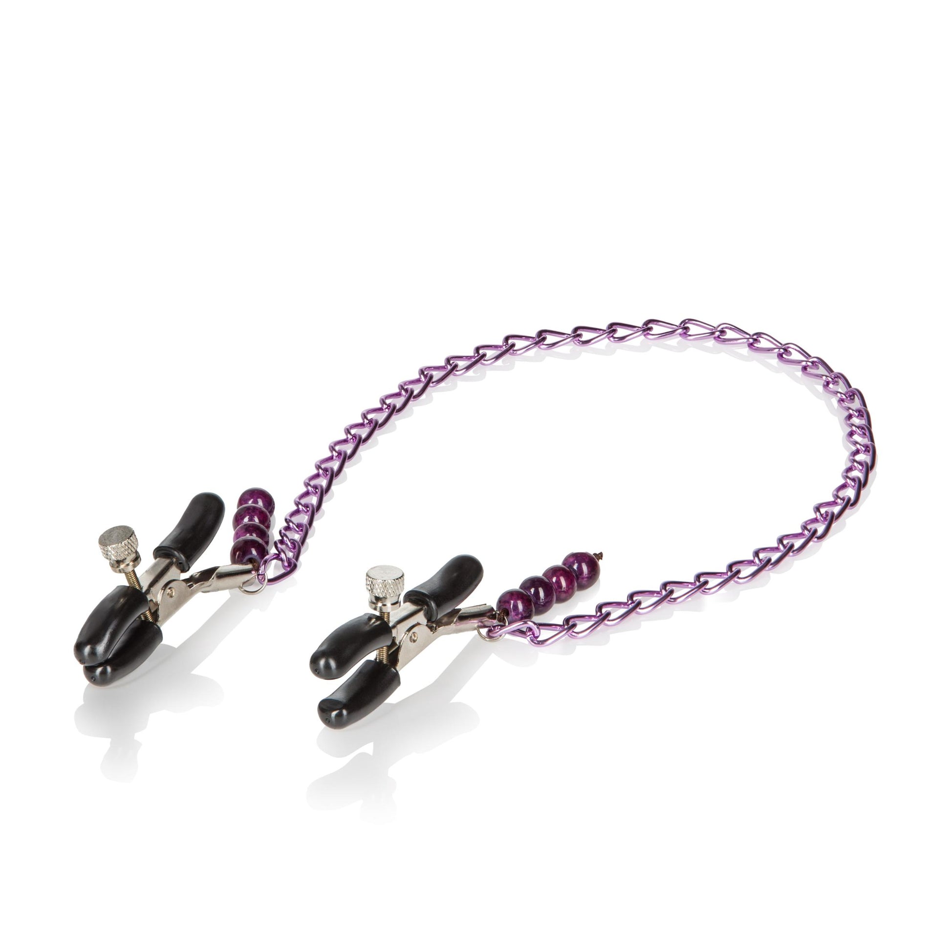 Purple Chain Nipple Clamps - Not Very Vanilla