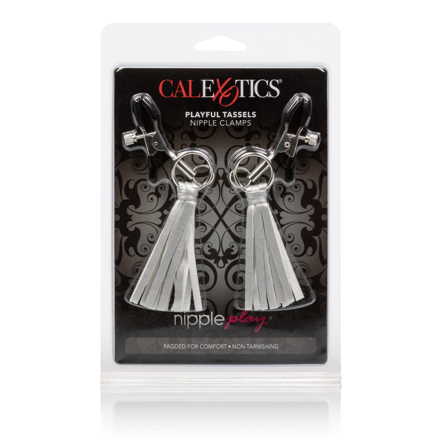 Nipple Play Playful Tassels Nipple Clamps - Silver - Not Very Vanilla