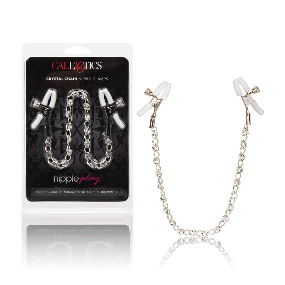 Nipple Play Crystal Chain Nipple Clamps - Not Very Vanilla