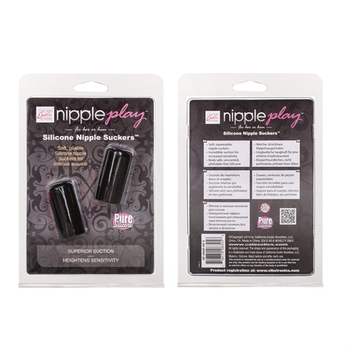 Nipple Play Silicone Nipple Suckers - Black - Not Very Vanilla