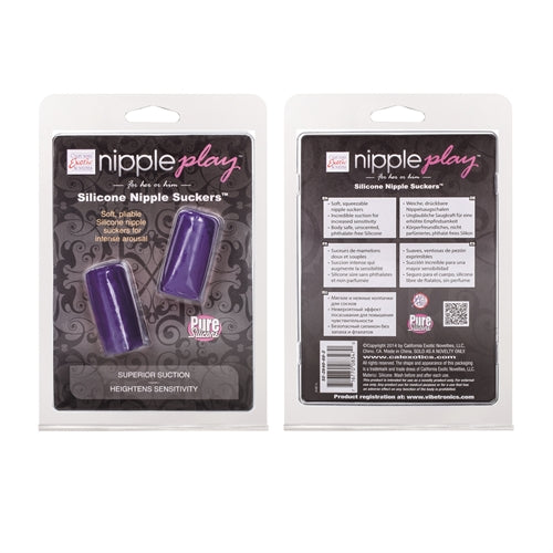 Nipple Play Silicone Nipple Suckers - Purple - Not Very Vanilla