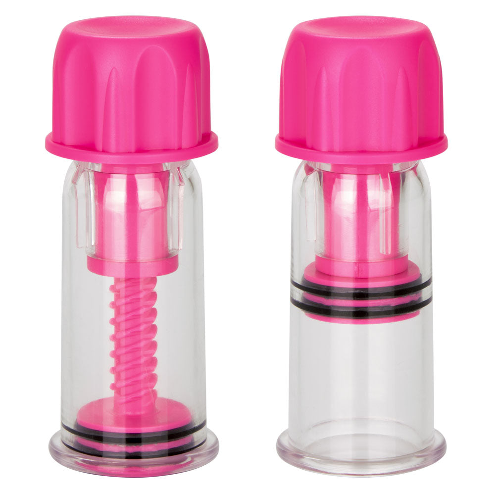 Nipple Play Vacuum Twist Suckers - Pink - Not Very Vanilla