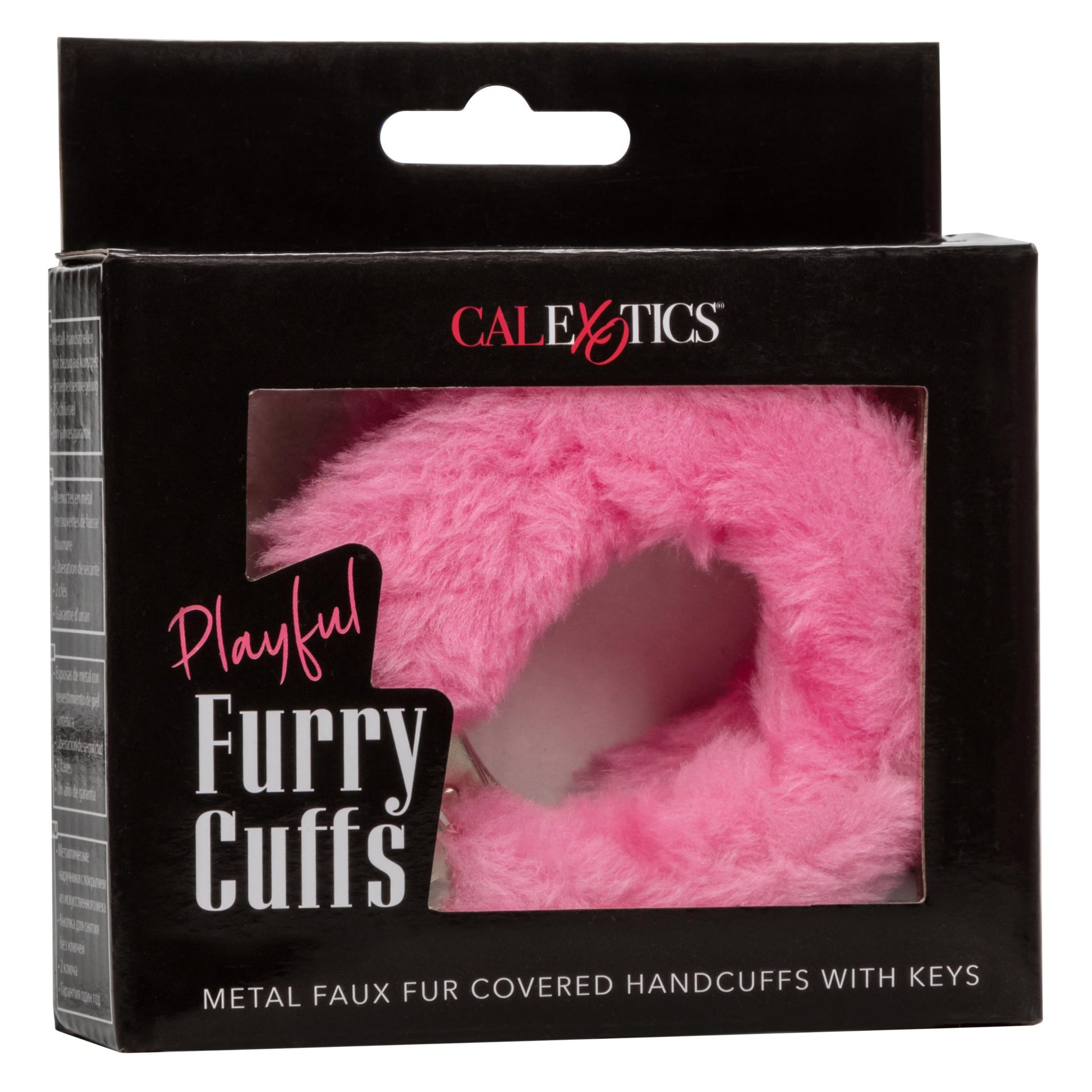 Playful Furry Cuffs - Pink - Not Very Vanilla