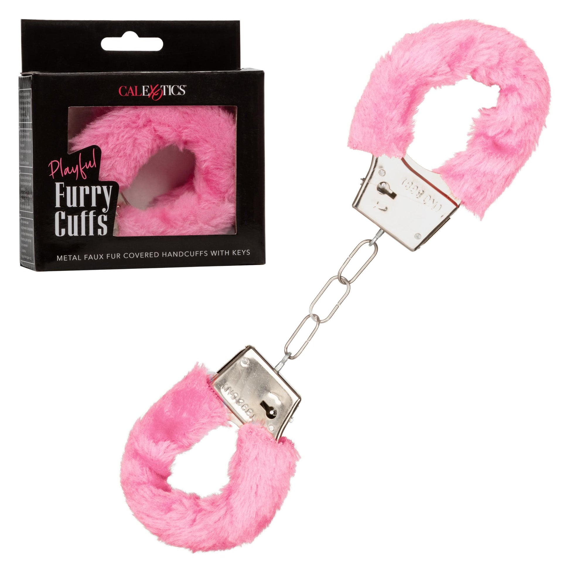 Playful Furry Cuffs - Pink - Not Very Vanilla