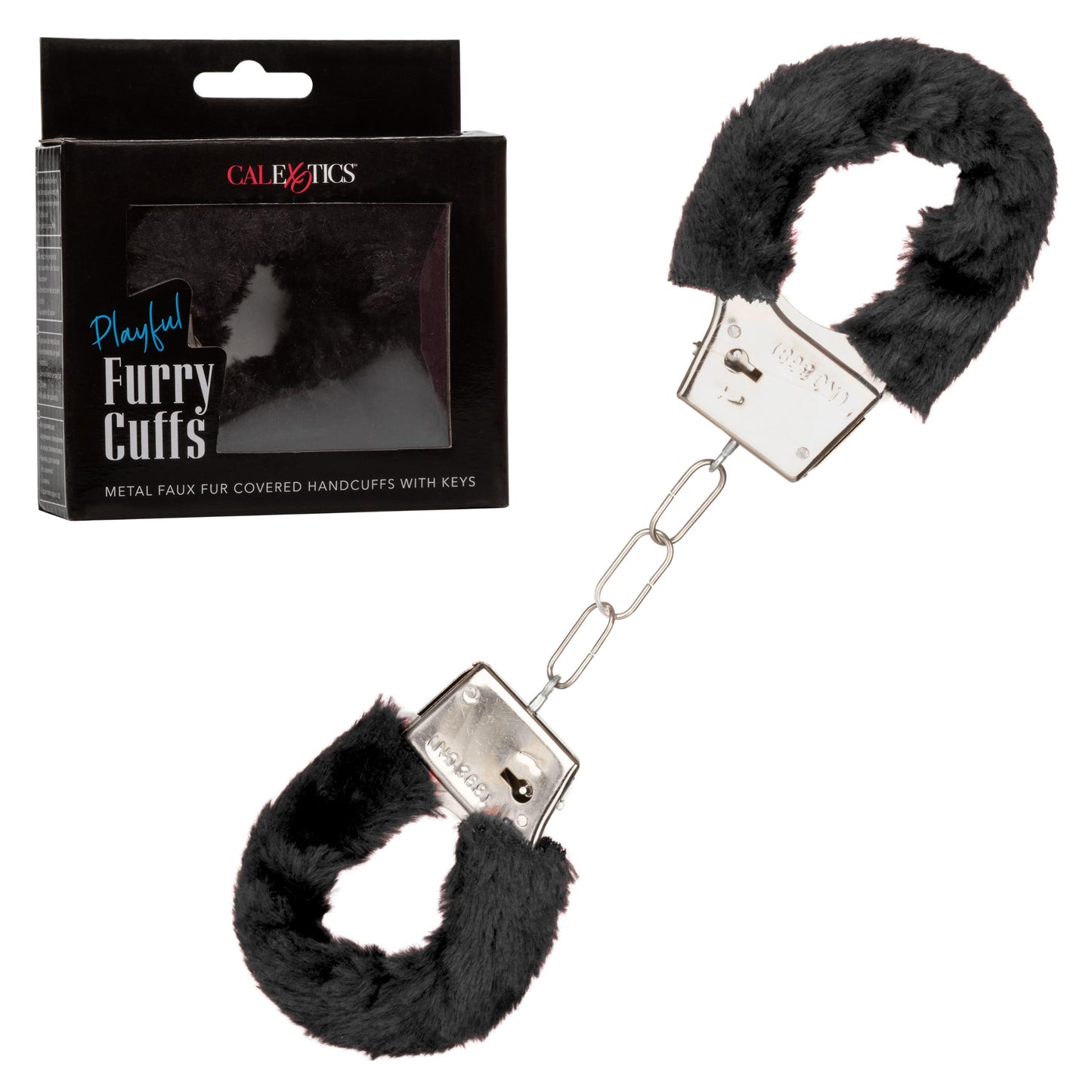 Playful Furry Cuffs - Black - Not Very Vanilla