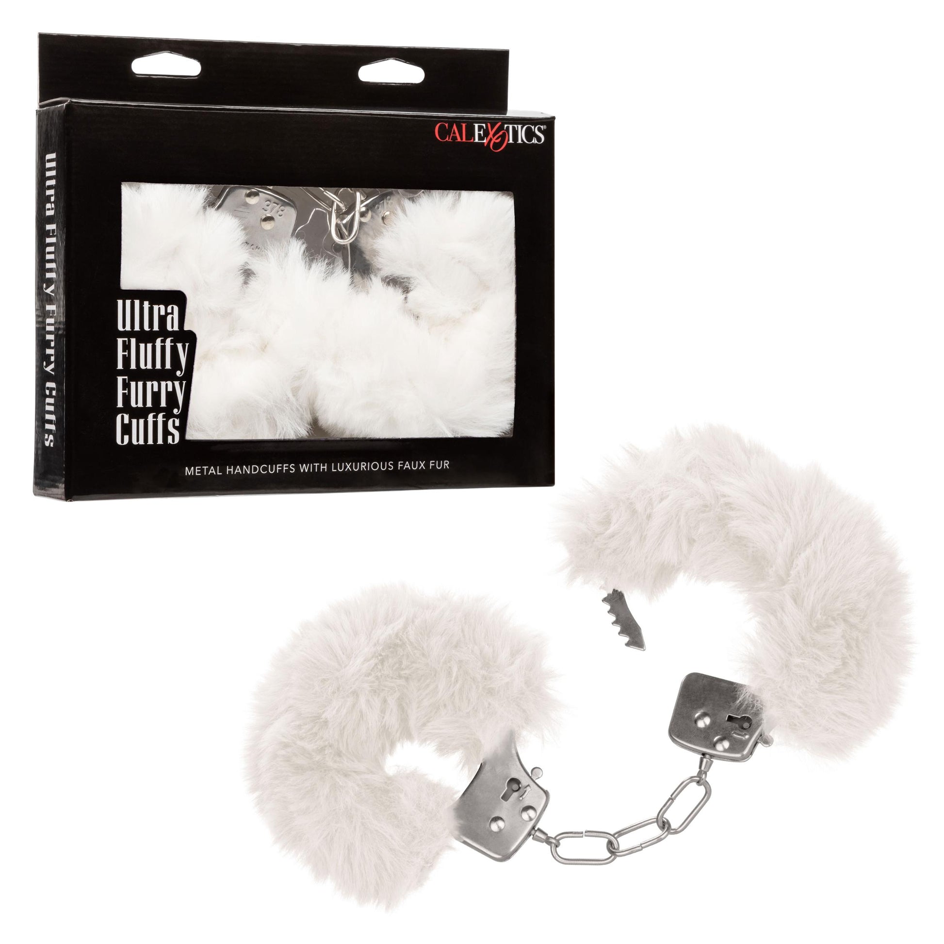 Ultra Fluffy Furry Cuffs - White - Not Very Vanilla