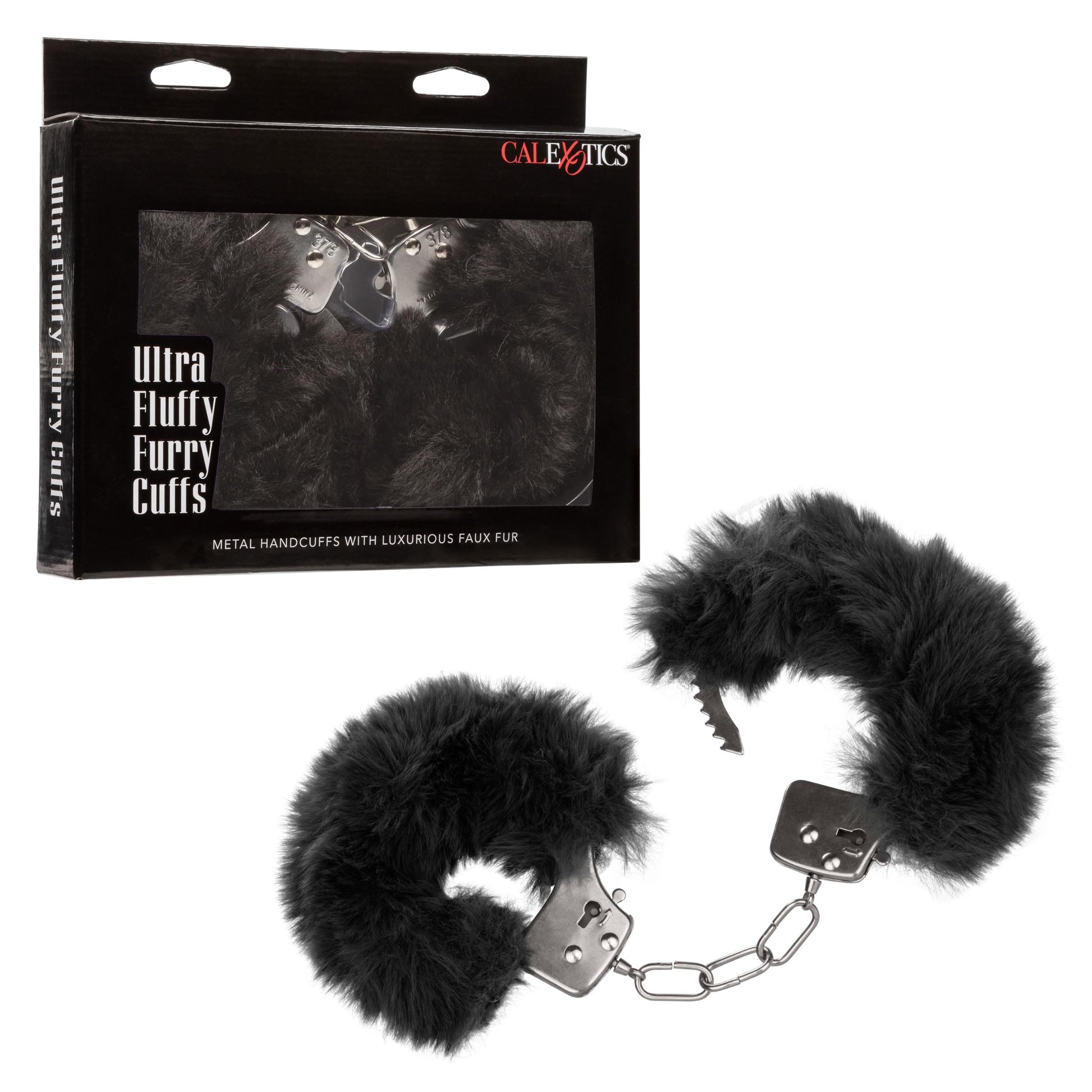 Ultra Fluffy Furry Cuffs - Black - Not Very Vanilla