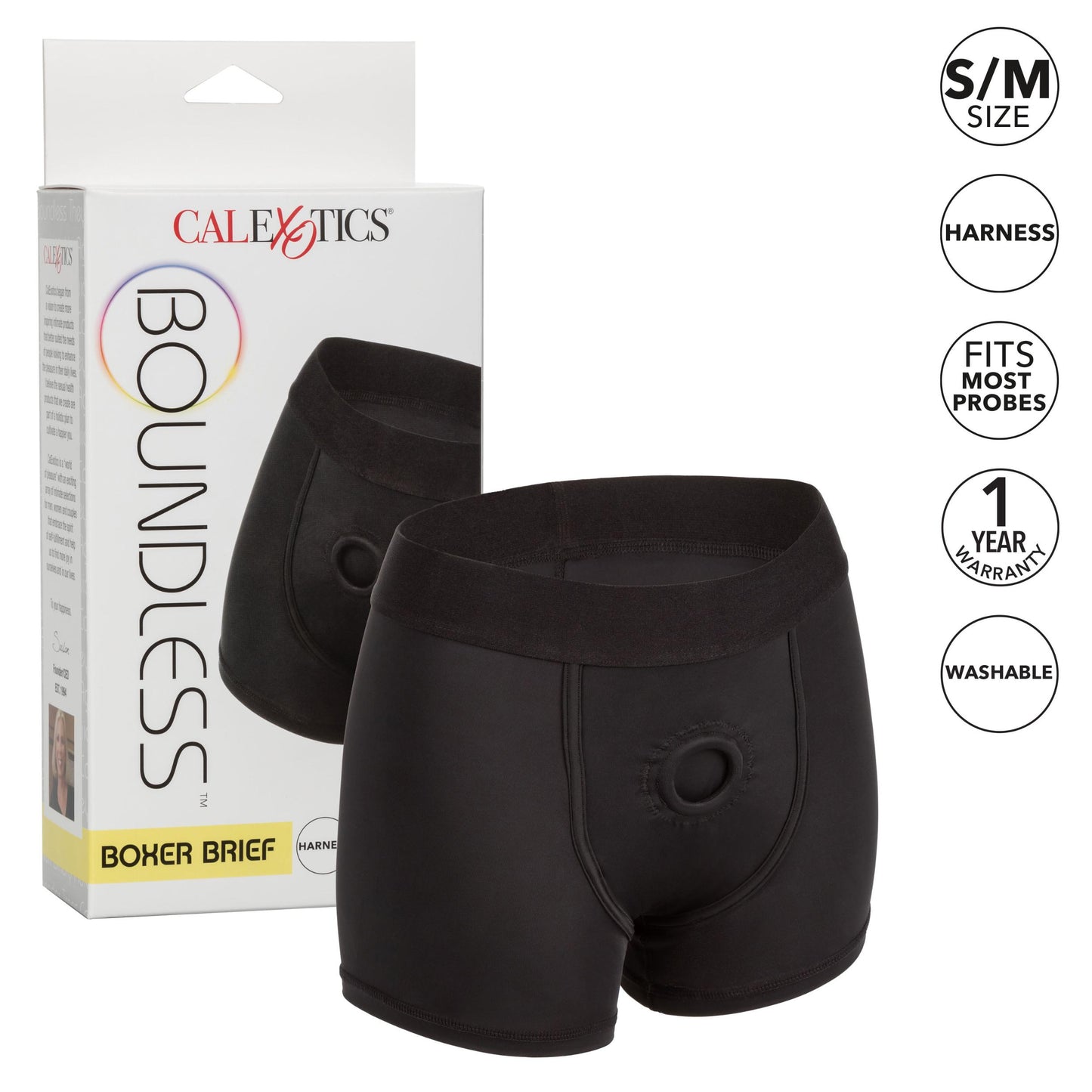 Boundless Boxer Brief - S/m - Black - Not Very Vanilla