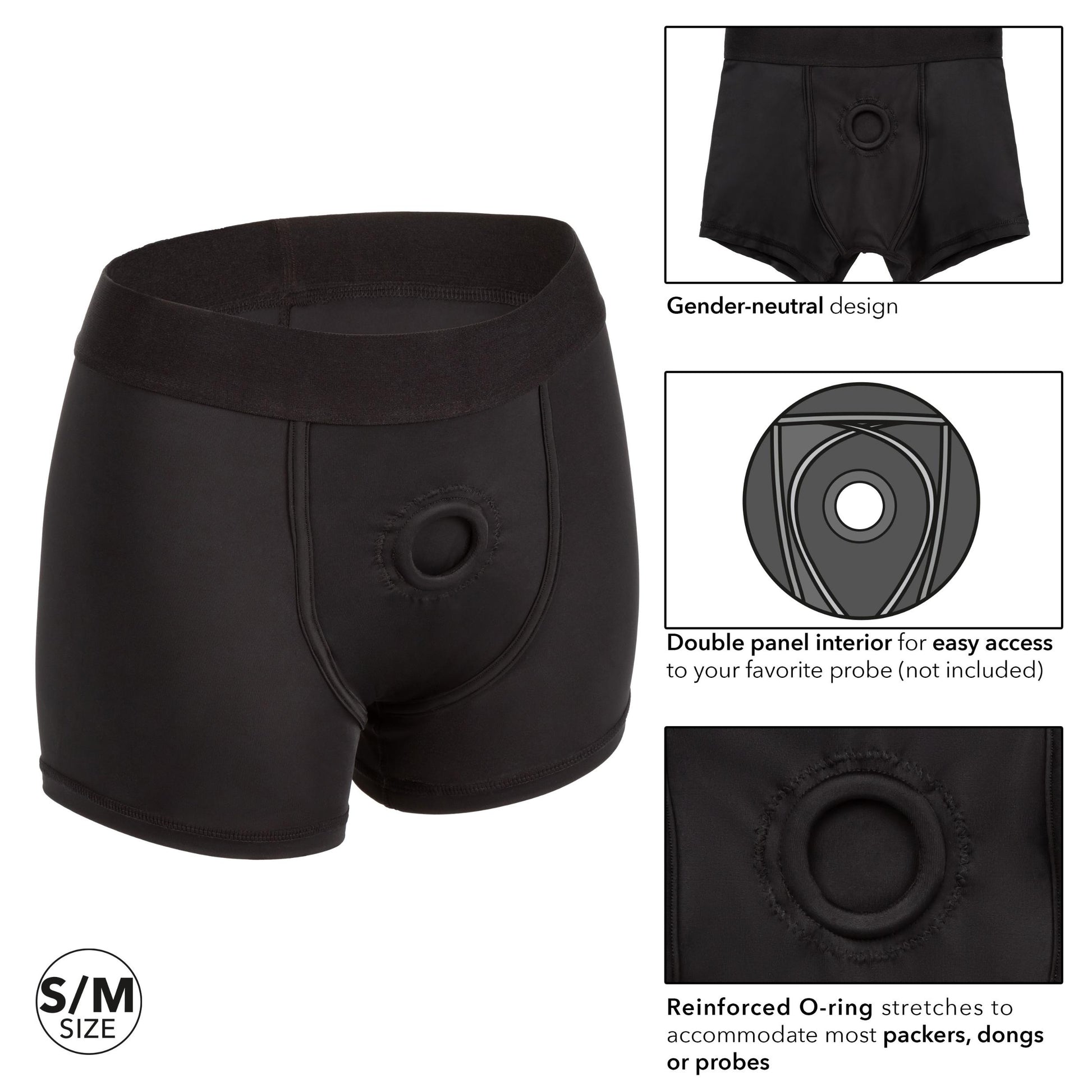 Boundless Boxer Brief - S/m - Black - Not Very Vanilla