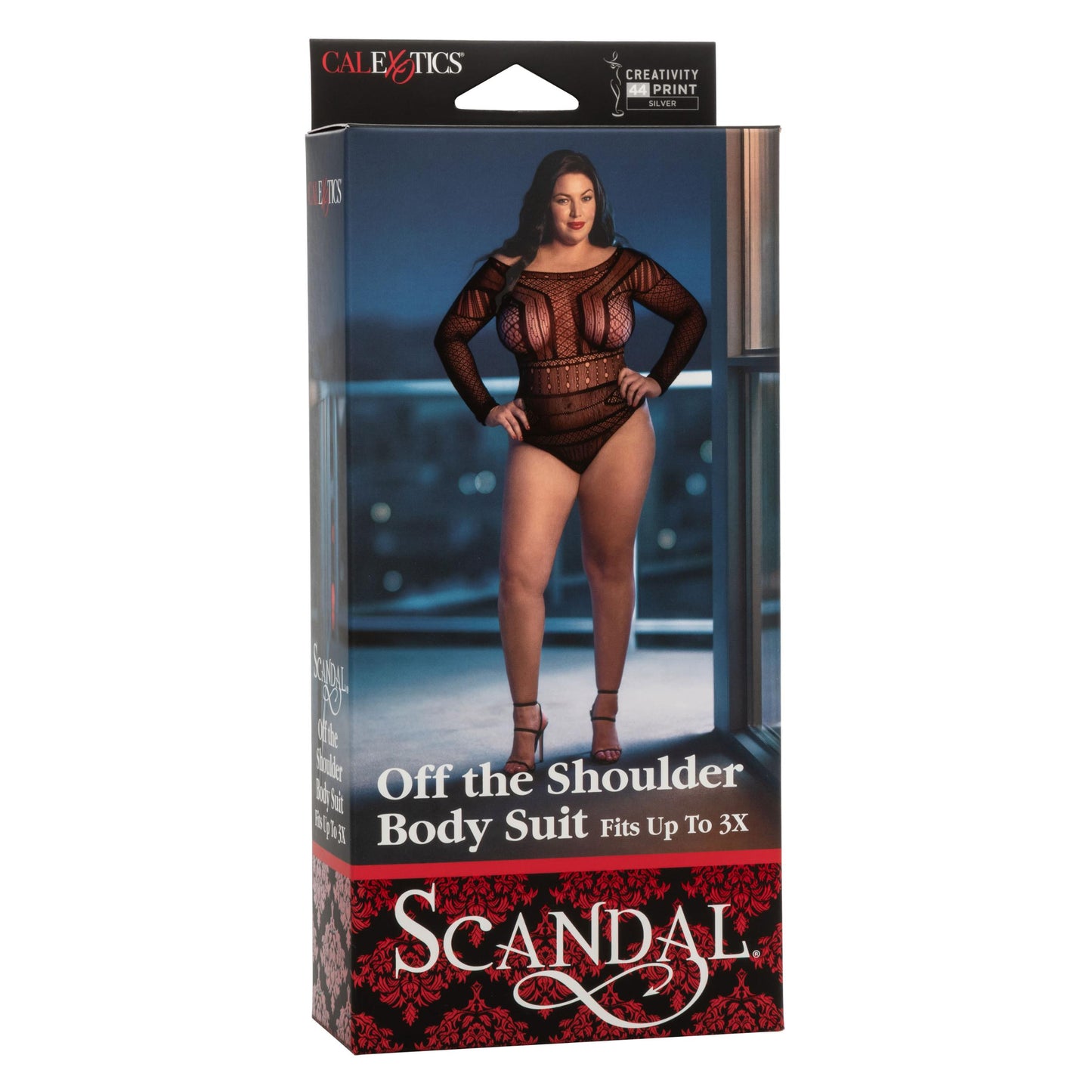 Scandal Plus Size Off the Shoulder Body Suit - Plus Size - Black - Not Very Vanilla