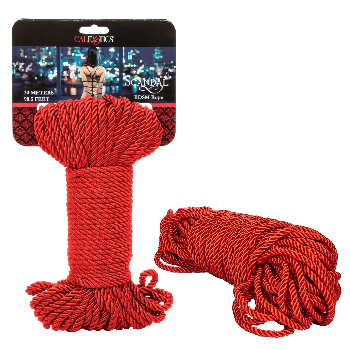 Scandal BDSM Rope 98.5ft/ 30m - Red - Not Very Vanilla