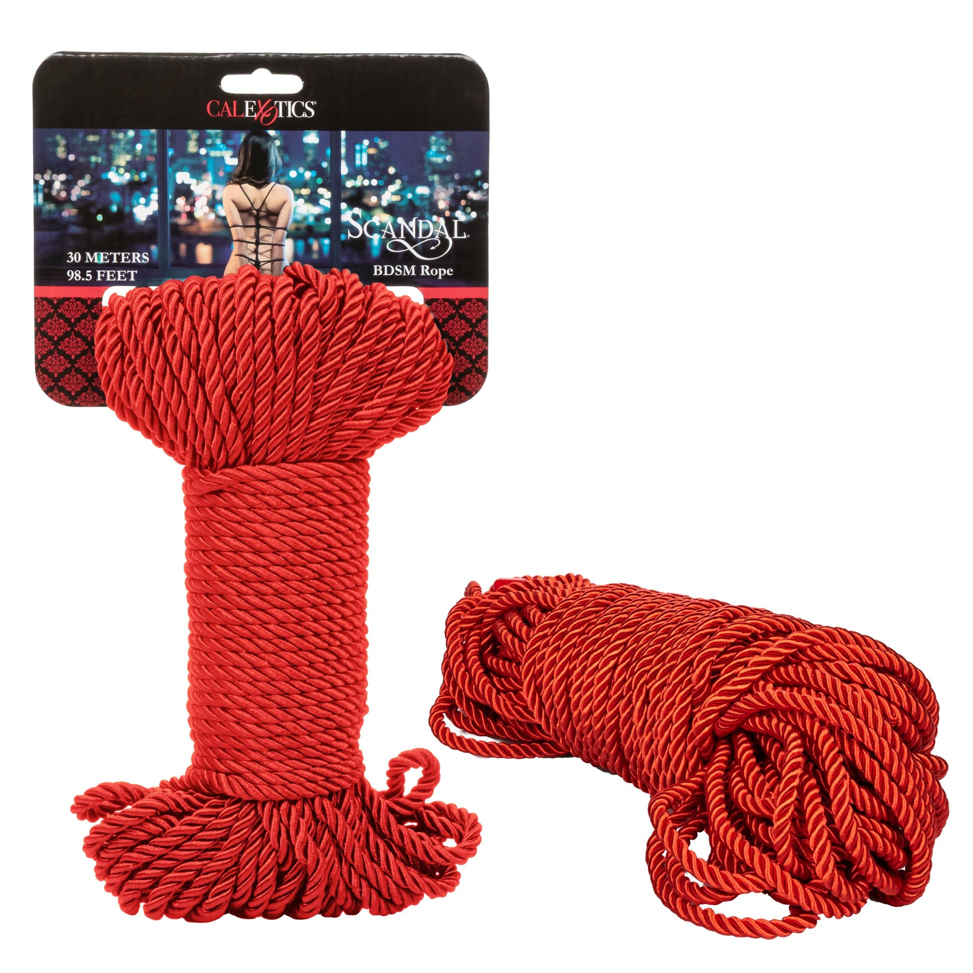 Scandal BDSM Rope 98.5ft/ 30m - Red - Not Very Vanilla