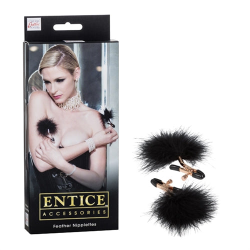 Entice Feather Nipplettes - Not Very Vanilla