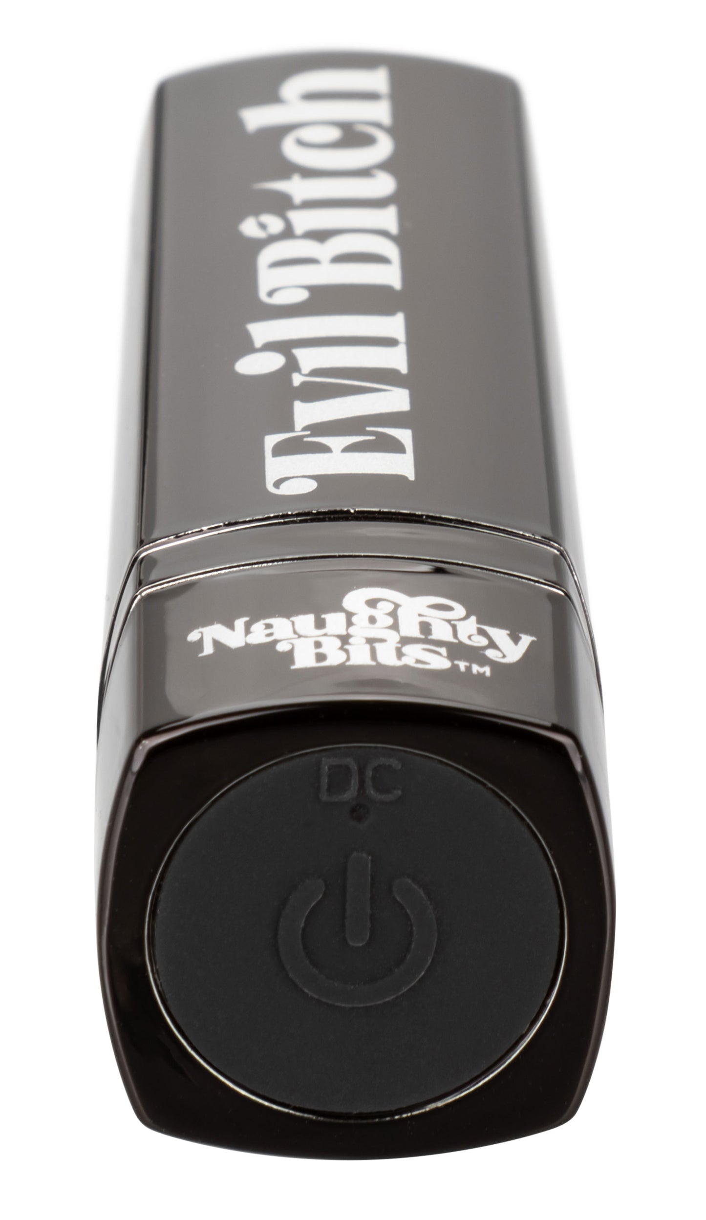 Naughty Bits Evil Bitch Lipstick Vibrator - Black - Not Very Vanilla