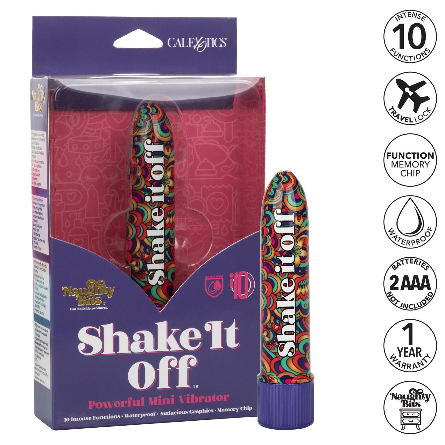 Naughty Bits Shake It Off Powerful Mini Vibrator - Not Very Vanilla