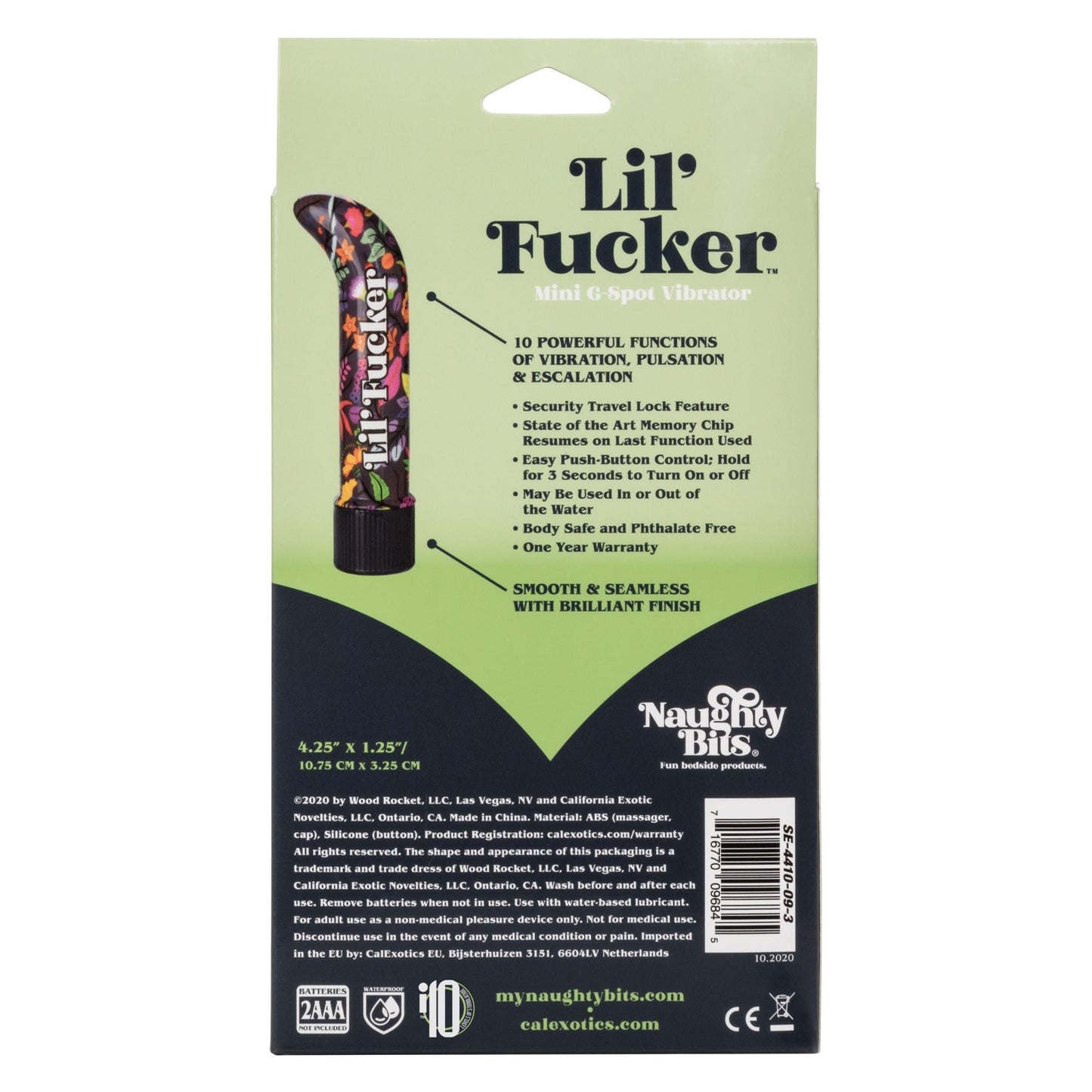 Naughty Bits Lil' Fucker Mini G-Spot Vibrator - Not Very Vanilla